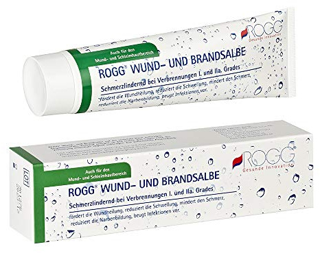 ROGG® Wund- und Brandsalbe 100 g für Kinder & Erwachsene | Entzündungshemmende Heilsalbe Zinksalbe | Salbe bei Sonnenbrand & Verbrennung