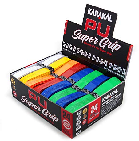 KARAKAL - PU Super Grip - selbstklebendes Griffband für Badminton, Squash, Tennis, Hockeyschläger oder Eisstock - verschiedene Verpackungsgrößen - verschiedene Farben