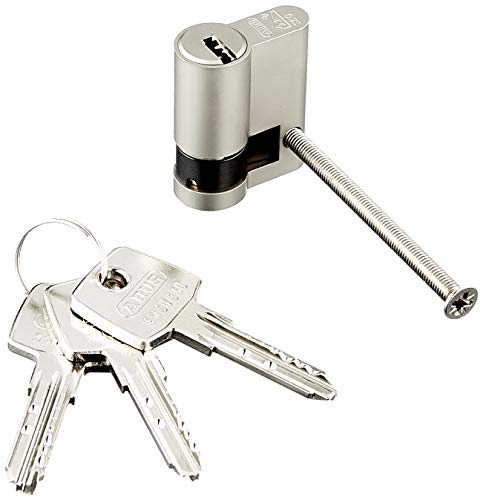 ABUS EC550NP Halbzylinder EC550 NP, Lg 30/10mm m.3 Schlüssel, Wendeschlüssel grau 30/30