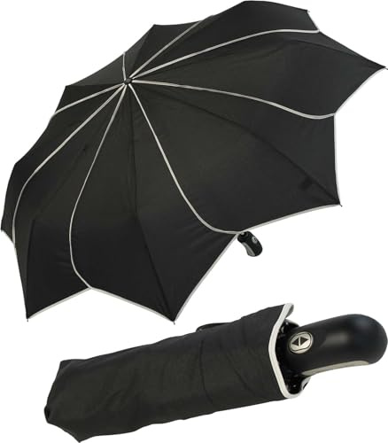 Pierre Cardin Damen Taschenschirm Automatik - Sunflower - schwarz