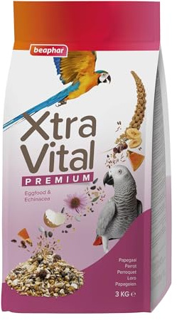 BEAPHAR - XtraVital Papageien - All-in-One Premium Nahrung Für Papageien - 3 kg