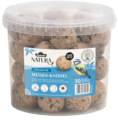 Dehner Natura Wildvogelfutter, Meisenknödel, ohne Netz, 30 Stück je 90 Gramm (2.7 kg)