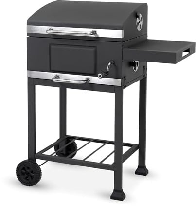 tepro Holzkohlegrill (Grillwagen) Toronto Basic, Grillfläche: ca. 52 x 36 cm, BBQ mit Deckel, Maße ca. 89,5 x 60,5 x 103,3 cm