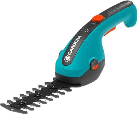 Gardena Set Akku-Gras- und Strauchschere ClassicCut Li: Rasenkantenschere und Strauchschneider, Komforthandgriff mit LED-Ladezustandsanzeige, Messerwechsel ohne Werkzeug (9885-20)
