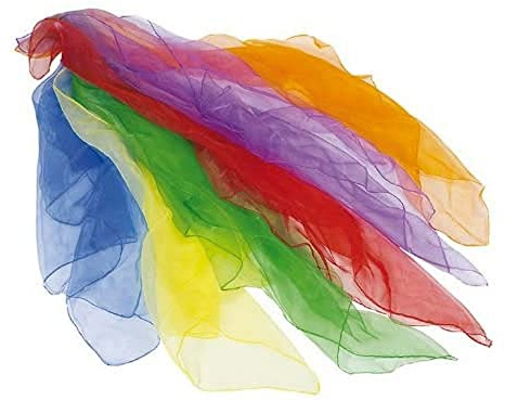 Jongliertücher 6er Set aus Nylon