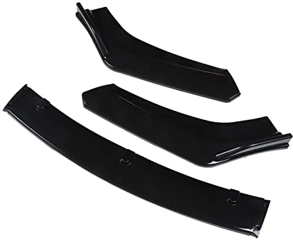 Ausla Frontspoiler Body Kit, 3-teilig ABS Schwarz | Stoßstangenlippe 1800mm, aerodynamisch, Kollisionsschutz