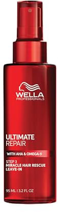 Wella Professionals Ultimate Repair Miracle Hair Rescue Haar Serum – reparierende 90 Sek. Haarkur ohne Ausspülen – entwirrendes Spray mit Anti Frizz und Anti Spliss Wirkung – 95 ml