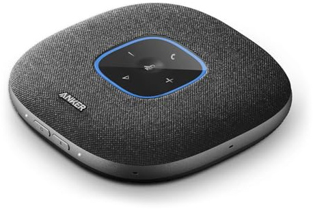 soundcore Anker PowerConf S3 Konferenzlautsprecher, 6 Mikrofone, smarte Tonaufnahme, 24 Std Akku, App, Bluetooth 5, USB-C, für Büro & Homeoffice (in Schwarz)