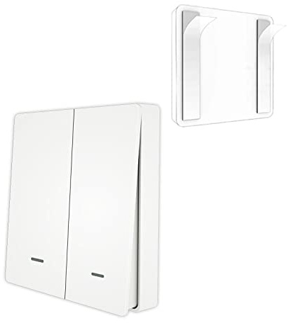 MOES Tuya ZigBee Wireless 6 Szenenschalter Mechanischer Drucktastenregler Batteriebetriebener Senderschalter über Smart Life App Smart Home Automation Szenario für Smart Devices 2 Gang