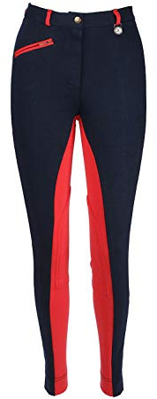 Discount Pet Accessories Kinder Reithose Boy/MÄDCHEN Kind WEICH DEHNBAR Reithose REITHOSEN Marineblau MIT ROT VON Angebot Tier ZUBEHÖR
