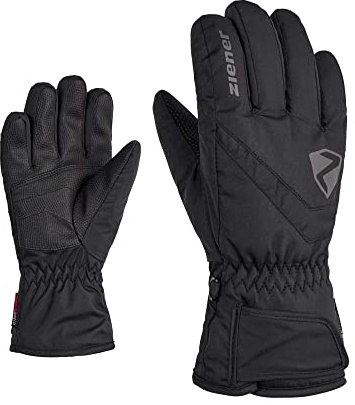Ziener Kinder LORIKO Ski-Handschuhe/Wintersport | wasserdicht atmungsaktiv, black, 7
