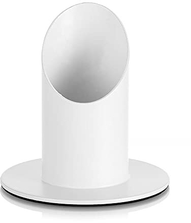 Romadedi Kommunion Kerzenständer für Kommunionkerzen bis Ø 4 cm, Weiß | Kerzenhalter aus Metall; Für Taufkerzen, Stabkerzen, Kommunion, Taufe und festliche Tischdeko