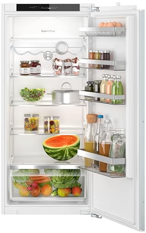 Bosch Serie 4 Einbau-Kühlschrank 122.1 x 54.1 cm 204 L KIR41VFE0 | Made in Germany, MultiBox XXL Schublade für Obst und Gemüse, EcoAirflow gleichmäßige Kälte, helle LED Innenbeleuchtung