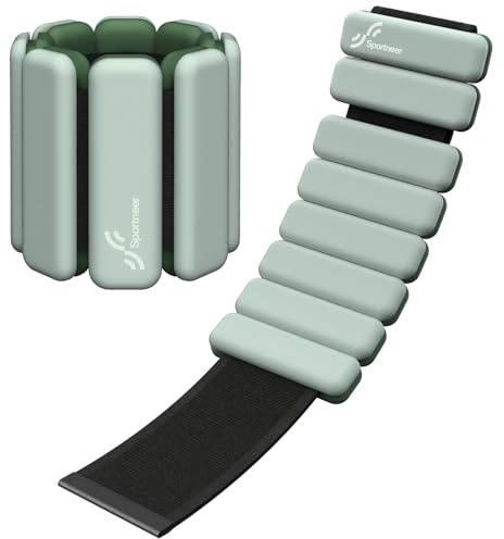 Sportneer Gewichtsmanschetten 2er-Set (0,5 kg & 1 kg) – Verstellbare Hand- & Fußgewichte für Damen & Herren, Ideal für Yoga, Pilates, Tanz, Aerobic & Ganzkörpertraining