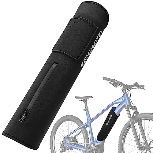 KEMIMOTO E-bike Akku Schutzhülle,Thermoschutzhülle 26-38cm Umfang,Lackschutz für integrierte Ebike Rahmenakku,Schutz vor Kälte & Schmutz,Schutzhülle fürs E Bike