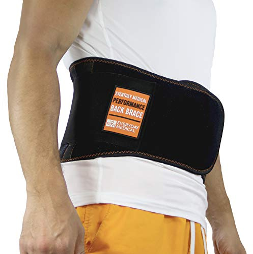 Everyday Medical Rückenbandage mit Stützstreben bei Rückenschmerzen & als Arbeitsschutz | Als Rückengurt, Rückenstützgürtel, Wirbelsäulen Stütze, Rückenbandage Lendenwirbel, Rückengürtel & Beckengurt