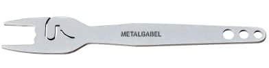 Metalgabel Heavy - Pommesgabel aus Edelstahl - Full Metal Pommes
