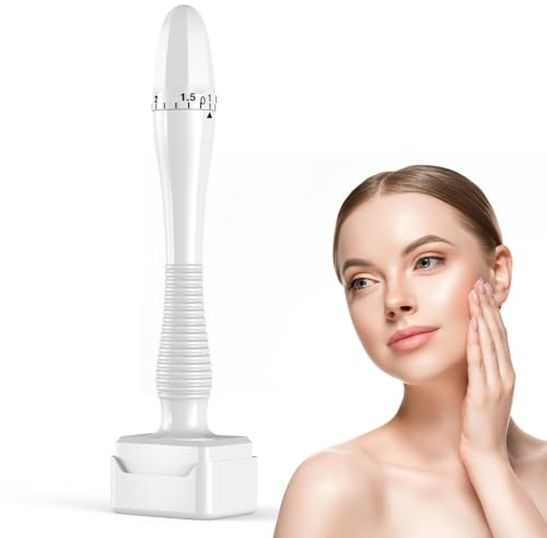 FLETUTE Derma Stamp & Microneedling Pen Pro - 140 Titan-Nadeln Dermastamp/Dermapen für Gesichtsverjüngung, Haarwuchs & Körperpflege (Dermatologisch geprüft)