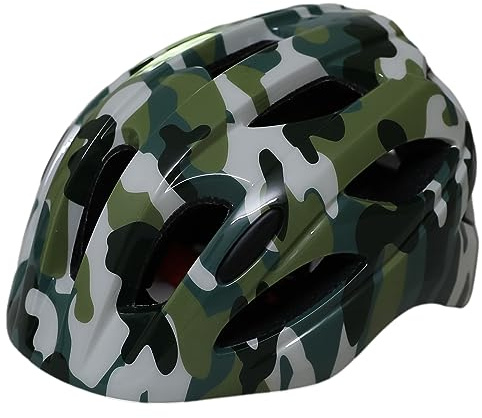 ANUFER Fahrradhelm für Kinder 7-15 Jahre Alt Leicht Einstellbar Draussen Sport Schutz Helm SN602C022 Tarnung