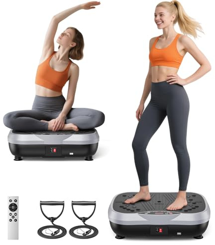 Kidken Vibrationsplatte, Ganzkörper-Workout Erschütterungsplatte Übungsmaschine für Knochendichte Gebäude-Lymphdrainage