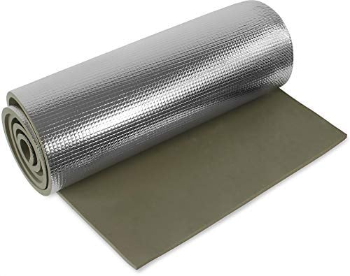 Aluminium Isomatte Thermounterlage 200 x 50 cm Farbe Oliv