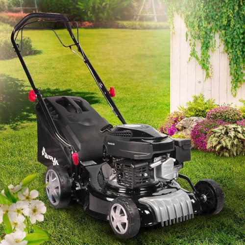 BRAST Benzin Rasenmäher mit Antrieb | 3,0kW (4,1PS) | 41cm Schnittbreite | viele Modelle | | 4 Takt OHV Motor | 25-75mm Schnitthöhe | 40L Fangkorb | Stahlgehäuse | 16145