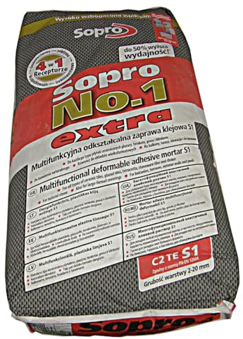 22,5kg SOPRO No.1 S1 Multifunktions- Flexkleber, Fliesen- und Natursteinkleber (1,20EUR/kg)