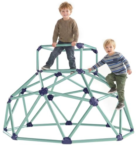 AIYAPLAY Kletterkuppel Ø182,5cm geometrisch UV-beständig für Kinder Blau