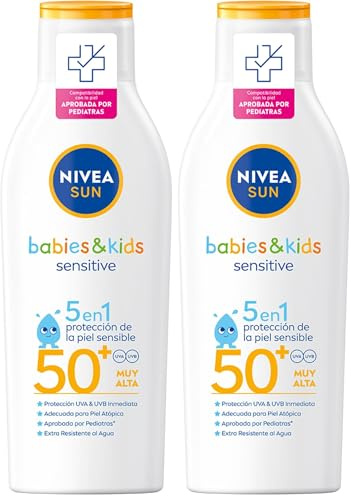 NIVEA SUN Kids Sensitive Protect & Play Kindersonnen creme (Packung mit 2)
