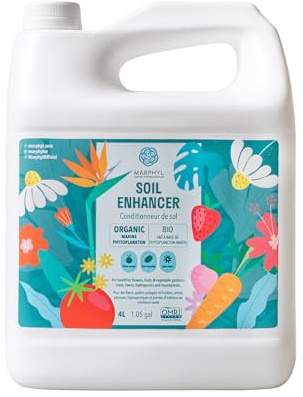 Pflanzen Dünger Zimmerpflanzen und Garten - Marine Phytoplankton Bodenverbesserer und Hydrokultur Dünger für Gräser, Blumen, Bambus, Sukkulenten, & Gemüse - MARPHYL Bio Pflanzendünger Flüssig