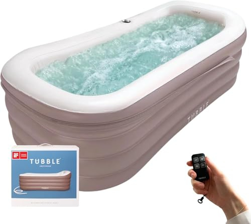 Tubble® Cuzi Whirlpool Aufblasbar Ambient Taupe 255 Liter - Spa-Badewanne, Faltbare Whirlpool für Erwachsene, Indoor und Outdoor, Ganzjähriger Einsatz, Bubble Wellness Massage