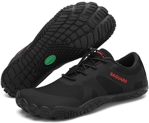 SAGUARO Unisex Barfußschuhe Damen Minimalistische Fitnessschuhe Herren Outdoor Wanderschuhe Traillaufschuhe Gr.36-48
