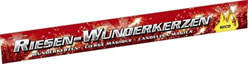 Nico 20 XXL Riesen Wunderkerzen Feuerwerk a 45cm ca. je 90 Sekunden Brenndauer (20 Wunderkerzen)