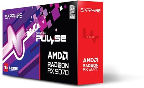Sapphire Pulse AMD Radeon™ RX 9070 Gaming 16GB Dual HDMI/Dual DP