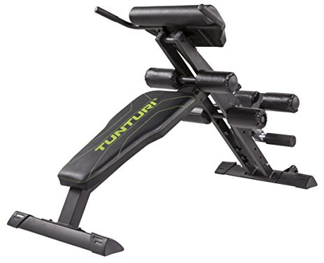 Tunturi CT80 Rückentrainer & Bauchtrainer/Bank/Core Trainer/Hyperextension - Klappbar, für zuhause