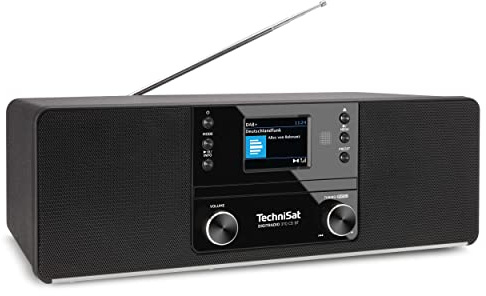 TechniSat DIGITRADIO 370 CD BT - Stereo DAB+ Digitalradio, mit CD-Player | UKW, Bluetooth Empfang, Farbdisplay, USB, AUX, Kopfhöreranschluss, Kompaktanlage, Wecker, 10 Watt, Fernbedienung, Schwarz