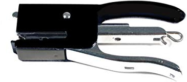 Alevar Mini-Heftzange aus Metall, Format 10,5 x 5,5 cm, Monta Punto 10, Farbe: Schwarz