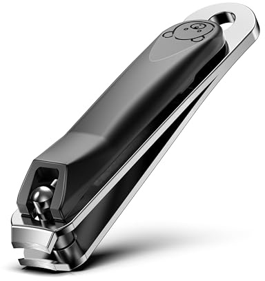 FVION Baby Nagelknipser, Kinder Nagelknipser Edelstahl mit Nagelfeilen für Neugeborene, Kleinkinder, Säuglinge, Kinder nagelzwicker füße Babypflege Baby Nail Clippers (Schwarz)