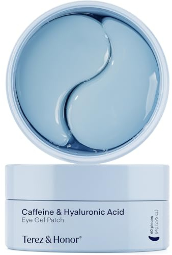 Augenpads gegen Augenringe Korean Skincare: Hyaluron & Koffein Augenpads gegen Tränensäcke & Falten - Vegan & Tierversuchsfrei, für empfindliche Haut geeignet Augenmaske, 30 Paare - Under Eye Patches