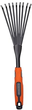 BLACK+DECKER Handharke - 38.8 CM - Ergonomischer Griff - Leicht zu Hängen - Schwarz/Orange