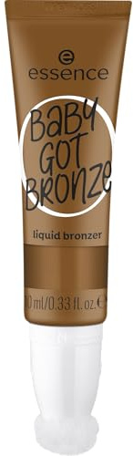essence BABY GOT BRONZE liquid bronzer, Nr. 30, Braun, langanhaltend, definierend, Einfach zu entfernen, natürlich, vegan, ölfrei, ohne Parabene, ohne Mikroplastikpartikel, 1er Pack (10ml)