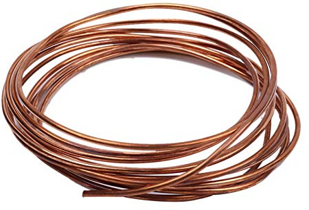 Zxxin-Reines Kupferdraht 2/3/4mm, DIY, bloßer Kabelkupferdraht für Heimwerker, Mehrzweckdraht (Länge: 4m)