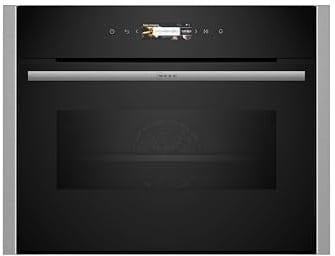 NEFF C24MR21N0, N70, Compact-Backofen mit Mikrowelle, Made in Germany, Full Touch TFT-Display, Inverter-Technologie, Soft Open and Close, Favorit-Funktion, Home Connect, 60 x 45cm, Edelstahl