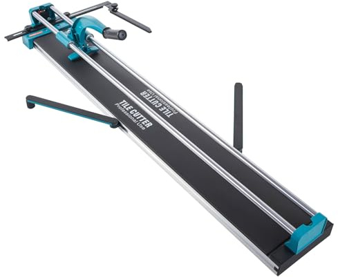 BestEquip Manueller Fliesenschneider, 120 cm, manueller Fliesenschneider aus Stahl, zum Schneiden von Steinmaterialien einschließlich normaler Bodenfliesen/polierter Fliesen, Blau
