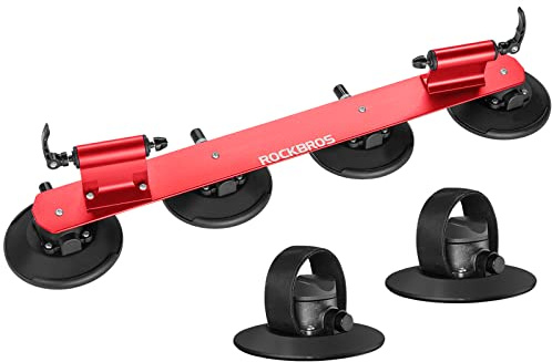 ROCKBROS Fahrradträger mit Saugnäpfe Dachgepäckträger für 2 Fahrräder | Fahrrad Dachträger Schnellmontage für Autodach
