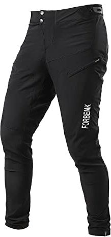 FORBEMK Unisex Kinder Fahrradhose Youth Pants Mountainbike-Hose lang Leicht Atmungsaktiv Wasserabweisend Laufen Mountainbike Outdoor Kid Fahrradhose-Black-6