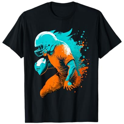 American Football Outfit Football Retro Vintage Design T-Shirt
