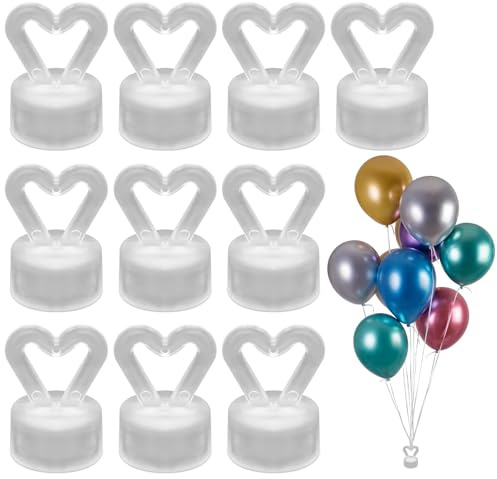 10 Stück Ballongewicht für Helium, Luftballon Beschwerer, Ballon Gewichte Für Helium, Luftballons Gewichte Kunststoff, HeliumBallongewichte Kegel, Für Hochzeit Geburtstag Party Dekoration