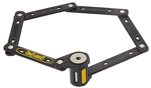 OnGuard 8116 HD K9 Faltschloss Fahrradschloss Schwarz M/L Gehärteter Stahl 69cm 5mm Gliederstärke Sicherheitsstufe 70/100
