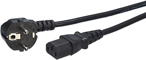 Amazon Basics Netzkabel - 4,6 m , Schwarz